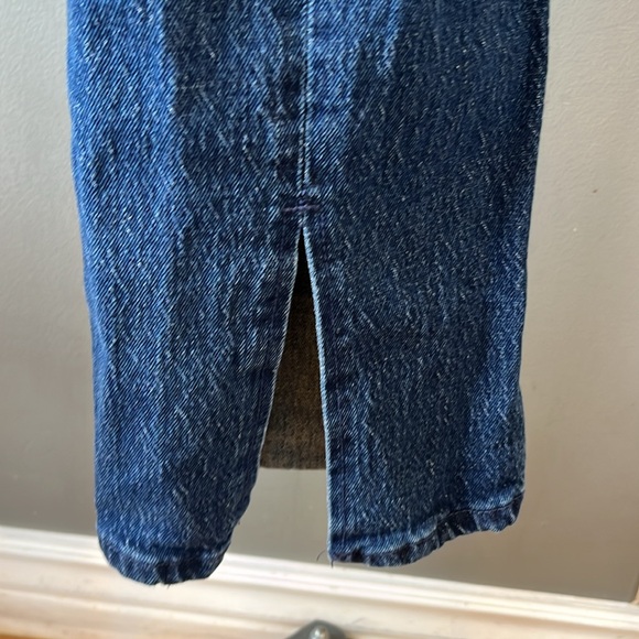 Zara Bershka High Waist Split Hem Denim Jeans – Size 6 - Picture 5 of 11